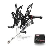Arashi(Version 2.0) Adjustable Rearsets for SUZUKI SV650 SV650S SV650X 2016-2023 Motorcycle Accessories Foot Pegs Footrests Rear Set SV 650 S X 650S 650 X Black 2017 2018 2019 2020 2021