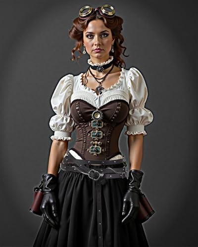 KOTORA Retro Skinny Belt Long Metal Chain Exotic Cross Waist Costume Accessory Medieval Renaissance DIY Dress Cosplay4