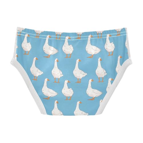 visesunny Boys Potty Training Underwear Cartoon White Goose Animal Breathe Cotton Briefs Size 2T-8Y for Toddler2