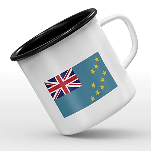 Mygoodprice MUG tasse émaillée au motif Drapeau Tuvalu