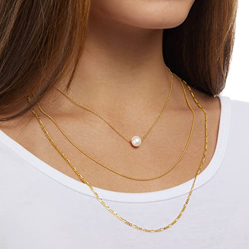 Amazon Essentials 14K Gold Plated Snake Chain 20", Yellow Gold #TOP4