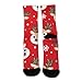 UTRSIFB Girl's Leisure Sports Socks, All Season Stockings, Soft Fashion Breathable Dress Decor Boots Socks Christmas Deer Snowflakes