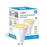 Tapo Smart Wi-Fi Spotlight, Dimmable, 2700 K Warm Light, GU10 Lamp Base, Remote Control, Energy Saving, Works with Alexa & Google Home, No hub required (Tapo L610) [Energy Class D]