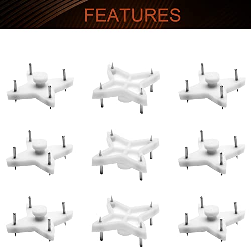 Image of Nails For Hanging Pictures,Picture Hooks Hardwall Hangers for Hardware Concrete Wall Hooks Invisible Nail Hangers Non-Trace Wall Picture Hanger No Damage Stucco 0.98 inch x 0.59 inch (L*W)(20pcs,1.10 inch x 1.10 inch