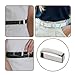 JJUNW 4 Pcs Groove Belt Keepers, Stainless Steel Brass Alloy Loops Anti Slip Black Men's Belt Buckle Accessories, 1.5 Inches(38mm-40mm)