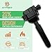 GP POWER Ignition Coil Pack A0001502880 UF536 Set of 1 Compatible With Mercedes-Benz SLK230 C230 C180 C200K C230K E200 E200K SLK200K SLK230K 2.0T 2.3T L4 M111 R170 CL203 W203 C203 W210