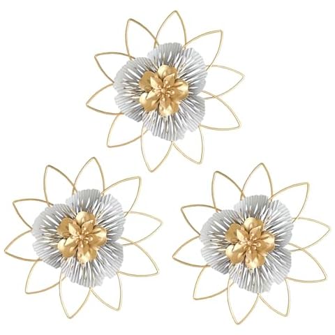 Ainydie Metal Flowers Wall Art Decor Cover