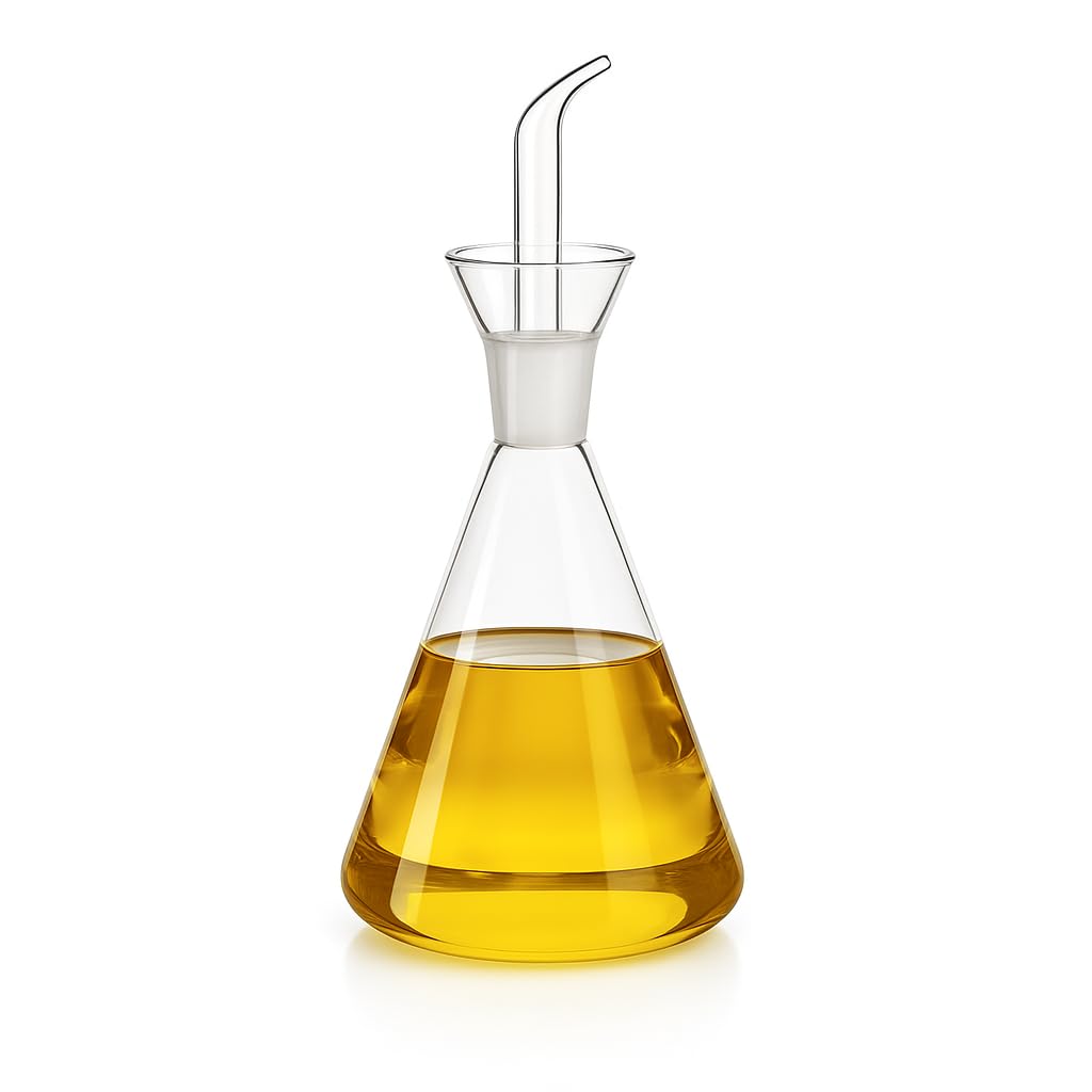 Gourmet Oil Collection 500 ml Glass Oil Bottle Drip Resistant and Easy to Clean