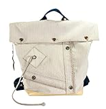 Einzelstück Back Bag XL No.24 von SailArt Fashion, Hergestellt in Deutschland im Upcycling Verfahren, original Segeltuch aus dem Gaffelsegel des Segelschiffs 