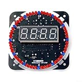 DIY Elektronische Uhr Löten Kit, Rotierende LED-Anzeige mit Digitalanzeige 5V USB Powered Soldering Practice Set für Anfänger, Hobbyisten (B)