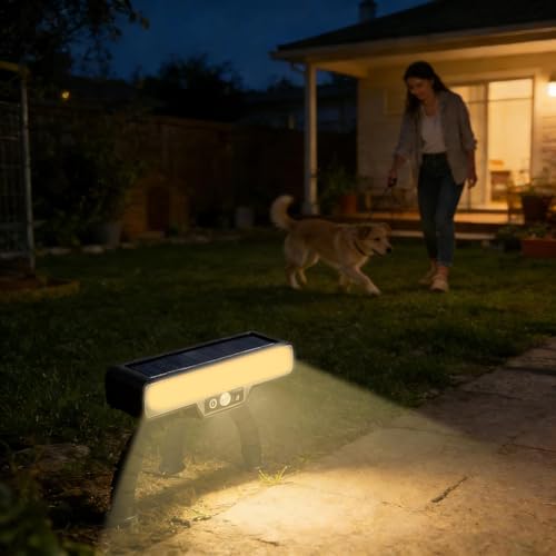 Luz de seguridad multifuncional con linterna solar de potencia y de gran angular para pared 4