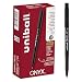 uni-ball ONYX Rollerball Pen, Micro Point (0.5mm), Black, 12 Count
