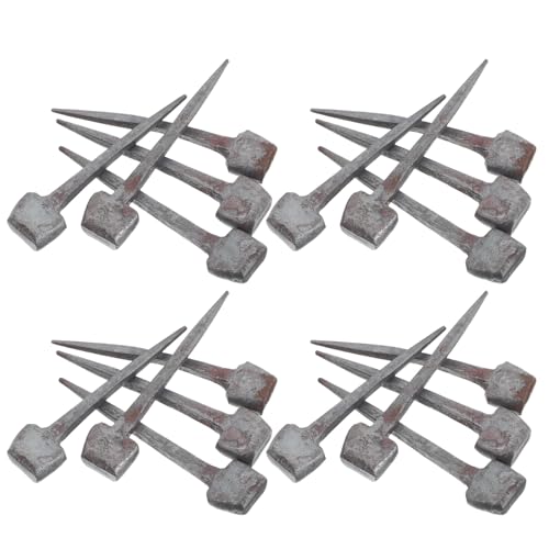 OHPHCALL 20pcs Iron Horseshoe Nails for Maintenance, 4cm Metal Hoof Equipment Accessories, Sturdy Farrier Tools for Horse Hoof Shoeing and Equestrian Sports