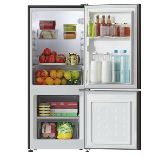 Cecotec Frigorífico Combi No Frost Bolero CoolMarket Combi 117 DF Black E. Frigorífico combi negro, 117L, Defrost, clase E y modo Fast Freezing - imagen 3