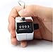 Compteur manuel Horsky argenté avec bague pour tenir au doigt, 1 Pack, 1.8x1.8x1.3 inch