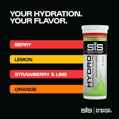 Image of SiS Hydro Tablets, Electrolyte Hydration, No Sugar, Strawb. & Lime, 8-Pack