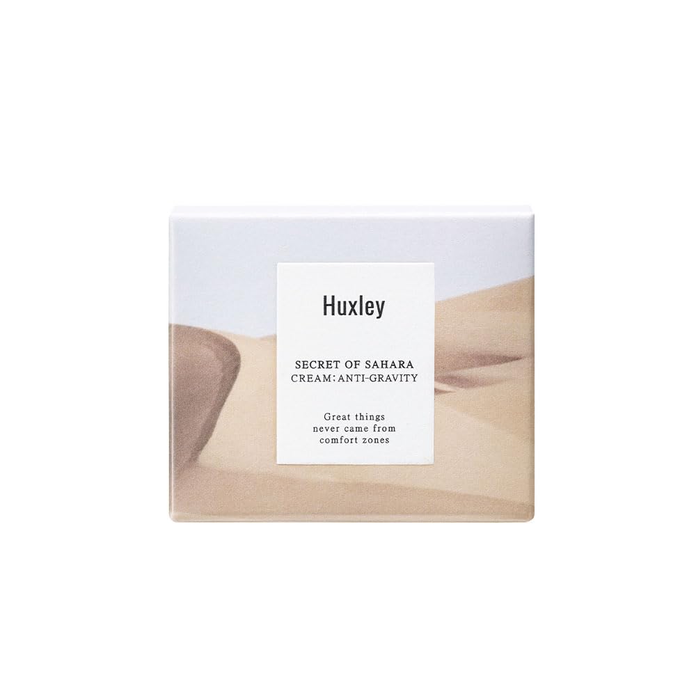 Huxley Secret of Sahara Anti-Gravity Cream, Anti-Aging Hydrating Face Moisturizer, K-Beauty, Organic Prickly Pear Seed Oil and Cactus Extract, Vitamin E, Non-Sticky Balm-Cream | 50 mL / 1.69 fl. oz.