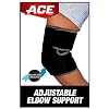 ACE Brand Adjustable Compression Elbow Support, Moderate Support for Weak, Sore or Injured Joints, Adjustable Features, One Size Fits Most
