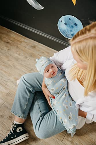 Image of Copper Pearl Swaddle Blankets for Newborns | Soft Stretchy Receiving Blankets for Boys and Girls | Large 46 x 46 Inch Baby Blankets | Lightweight and Breathable Swaddles | Neil