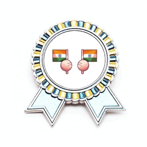 Broche drapeau de l'Asie souvenir idéal et médaille en métal M