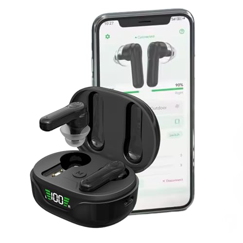 JD Health Tech Rechargeable Bluetooth Sound Device for Seniors | App-Controlled Personalization, Long Battery Life & Comfortable Fit