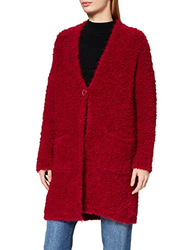 United Colors of Benetton Cappotto 101EDN001, Rosso Scuro 881, S Donna