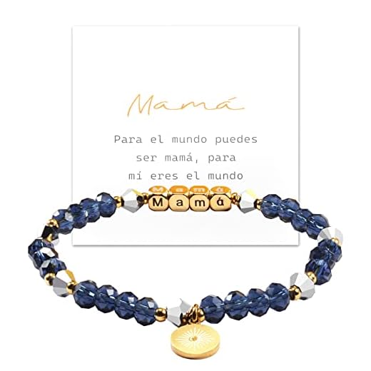BOCHOI Pulsera Mamá Mujer Pulseras De Cumpleaños o Navidad Regalo Dia De La Madre Original Regalos Para Mama Especiales Para Una Madre Joyas Originales