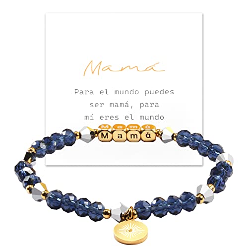 BOCHOI Pulsera Mamá Mujer Pulseras De Cumpleaños o Navidad Regalo Dia De La Madre Original Regalos Para Mama Especiales Para Una Madre Joyas Originales