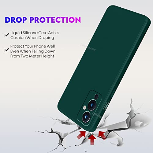 Image of LIRAMARK Silicone Soft Back Cover Case for OnePlus 9 5G / 1+9 5G (Silicone Green)