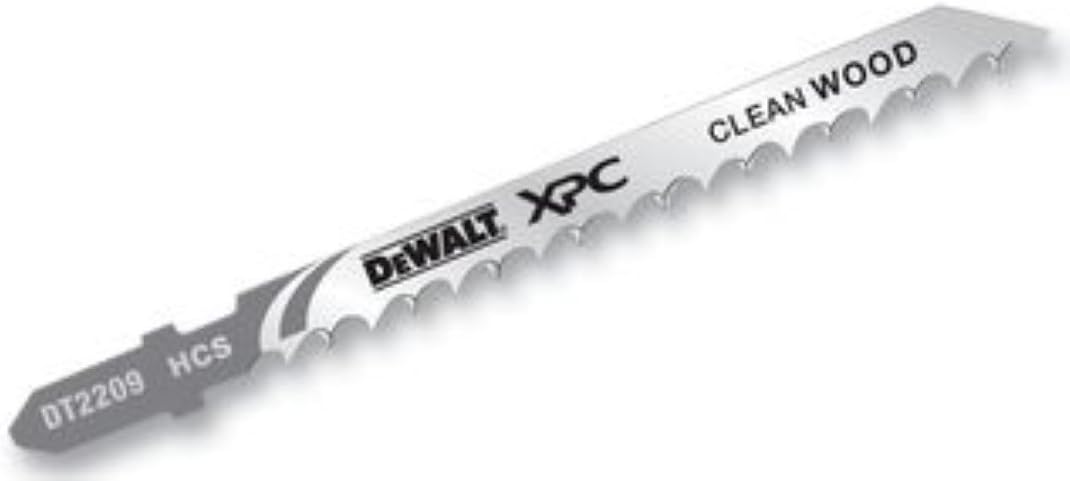 DEWALT DT2209QZ Jigsaw Blades for Wood Bi-Metal XPC T101D (Pack of 5), Yellow