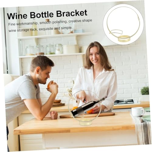 Soporte plano para botellas de vino en acero inoxidable miniatura 6