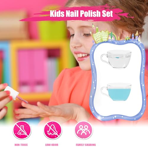 Esmalte de uñas para niños despegable de secado rápido que evita las manchas 3