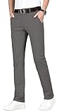 ESSYSHE Men’s Slim Fit Chino Pants Stretch Casual Khaki Pants for Men 011Charcoal C29X32