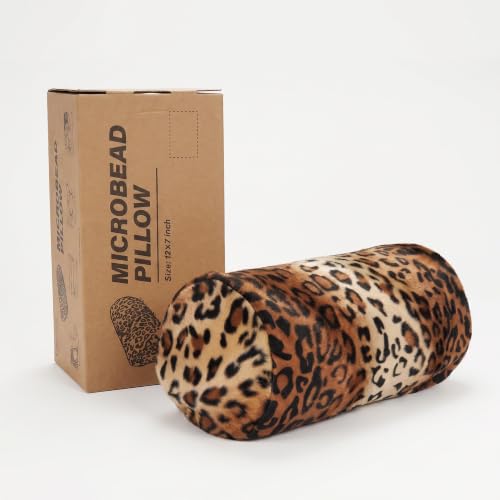 Leopard Print Microbead Neck Pillow