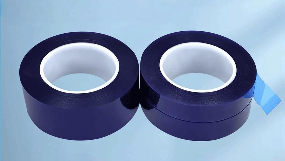 Schutzband for metallografische Metall-Leiterplattenproben – 100 m langes, blaues, halbtransparentes, elektrostatisches Folienband(100Mx80mm)