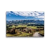  Calvendo Premium Textil-Leinwand 45 cm x 30 cm quer, EIN Motiv aus dem Kalender Erlebnis Oberallgäu  Wandbild, Bild auf Keilrahmen, Fertigbild auf echter Leinwand, Leinwanddruck Natur Natur