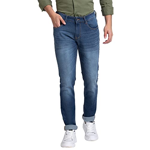 Spykar Men’s Solid Skinny Fit Jeans