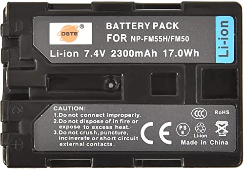 DSTE Rechange Batterie pour Sony NP-FM50 NP-FM55H CCD-TR108 CCD-TR208 CCD-TR408 CCD-TR748 CCD-TRV106 CCD-TRV107 CCD-TRV108 DCR-PC103 DCR-PC104 DCR-PC105 DCR-PC110 PC115 PC120 DCR-PC300 PC330 DCR-TRV30