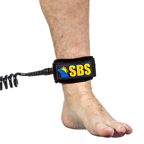 Santa Barbara Surfing SBS-113 10' Coiled Sup Leash - Guaranteed For Life - Ultra Premium 10 Ft Paddleboard Leash thumb #6
