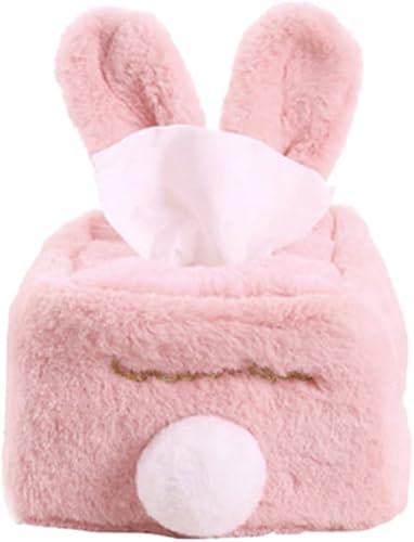 Cabilock Caja para decoración del hogar, soporte para pañuelos de automóvil, soporte de felpa, accesorios para dormitorio, soporte de papel