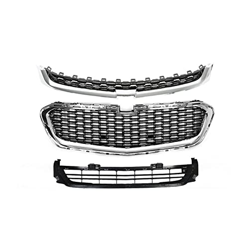 Mifeier Front Upper Center Lower Grille Compatible With Chevrolet Malibu 2014-2015 3Pcs #TOP25