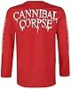 Cannibal Corpse Pile of Skulls 2018 Long-Sleeve Shirt red L, 100% Cotton, Regular #1