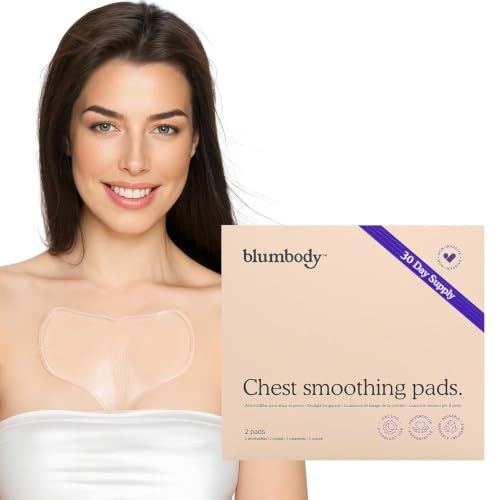 Almohadilla Antiarrugas para Escote - Silicona Reutilizable para Arrugas del Pecho - Prevenir y Eliminar Arrugas de Piel - Reafirmante, Tonificante (Para 1 mes)