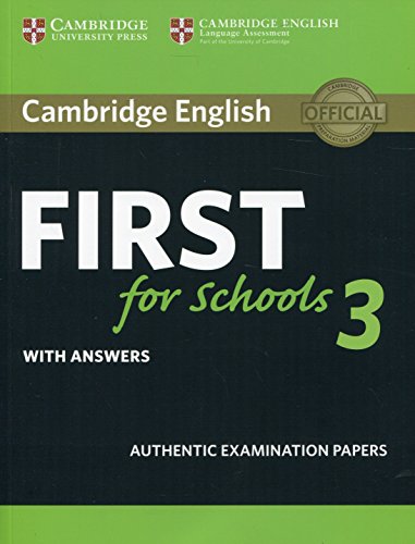  Cambridge English First for Schools 3 Student\'s Book with Answers [Lingua inglese]