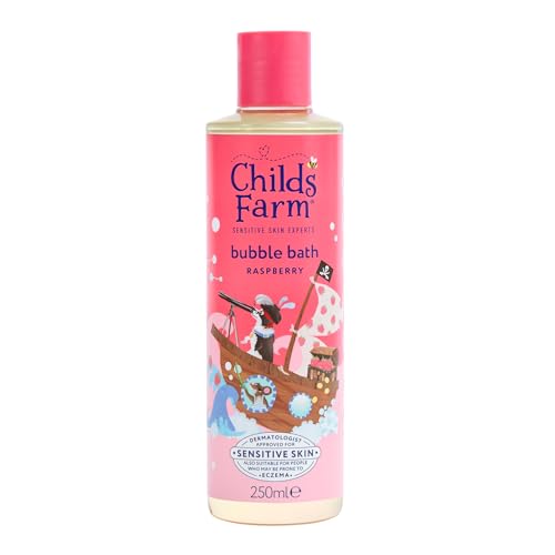 Childs Farm Kids Bubble Bath Raspberry | Gently Cleanses & Soothes | Suitable for Dry Sensitive Skin 250ml