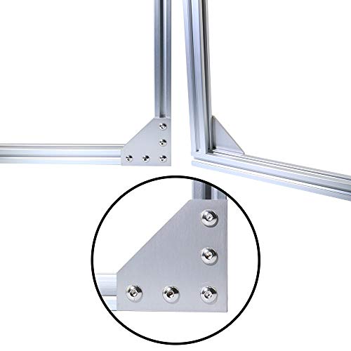 Boeray 40S-L SHAPE KIT-4PCS T Slot L Shape Joining Plate And 20Pcs M8X12 Hex Screw And 20Pcs T Nut thumb #7