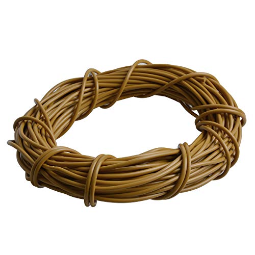 jweemax 10M Synthetic Rattan, Round Synthetic Rattan Patio Furniture Repair Kit Plastic Rattan for Repair Chair Table and Basket Hand-Woven DIY Material