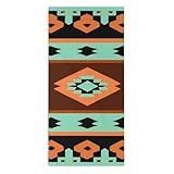 Toalla De Baño Geométrico Étnico Tribal Navajo Azteca Toalla De Piscina Absorbente Deportes Viaje Toallas, para Camping, Piscina, Gimnasio, 40x70cm