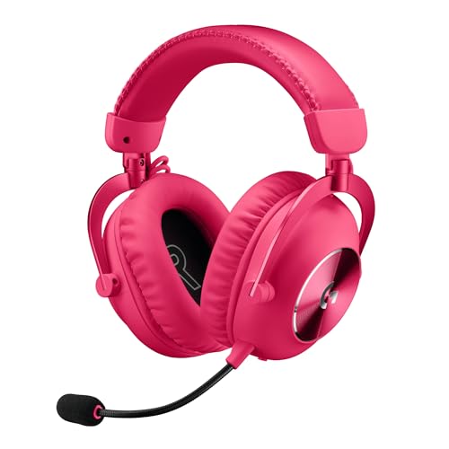 Logitech G PRO X 2 LIGHTSPEED Wireless Gaming Headset, Detachable Boom Mic, 50mm Graphene Drivers, DTS: X Headphone 2.0—7.1 Surround, Bluetooth/USB/3.5mm Aux, for PC, PS5, PS4, Nintendo Switch - White