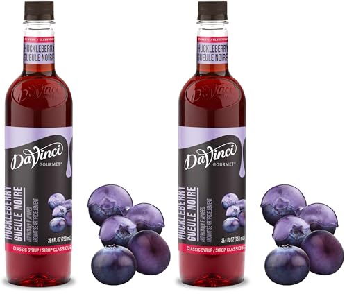 Image of DaVinci Gourmet Classic Huckleberry Syrup, 25.4 Fl Oz (Pack of 2)